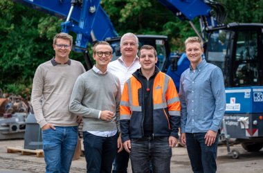 Gruppenfoto des Teams der Firma Schnorpfeil in Treis-Karden