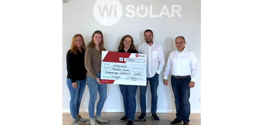 Die Mitarbeiter von Wi SOLAR spendeten für einen guten Zweck