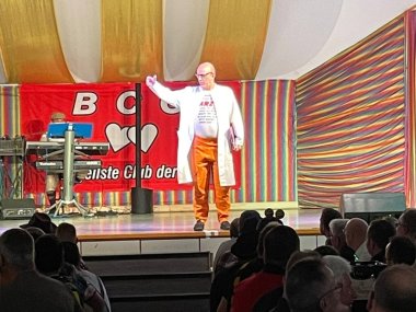 Werner Blasweiler auf der Hüttengaudi des BCC Büchel in Lutzerath.